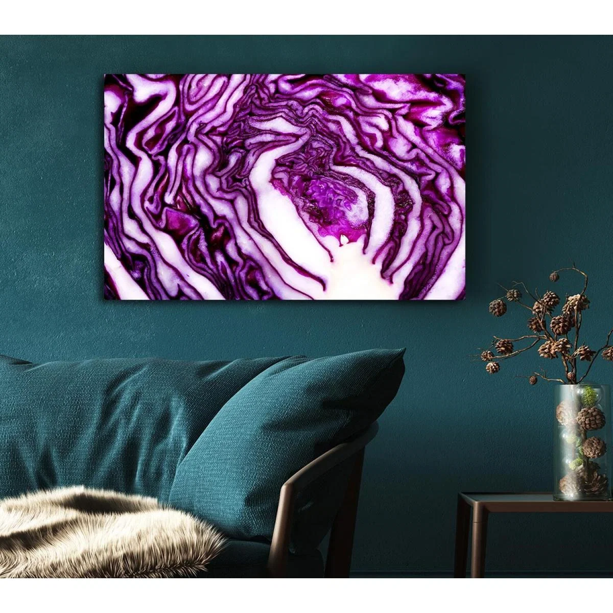 At The Core Canvas Print Wall Art - Yellow / 50.8cm – image 3
