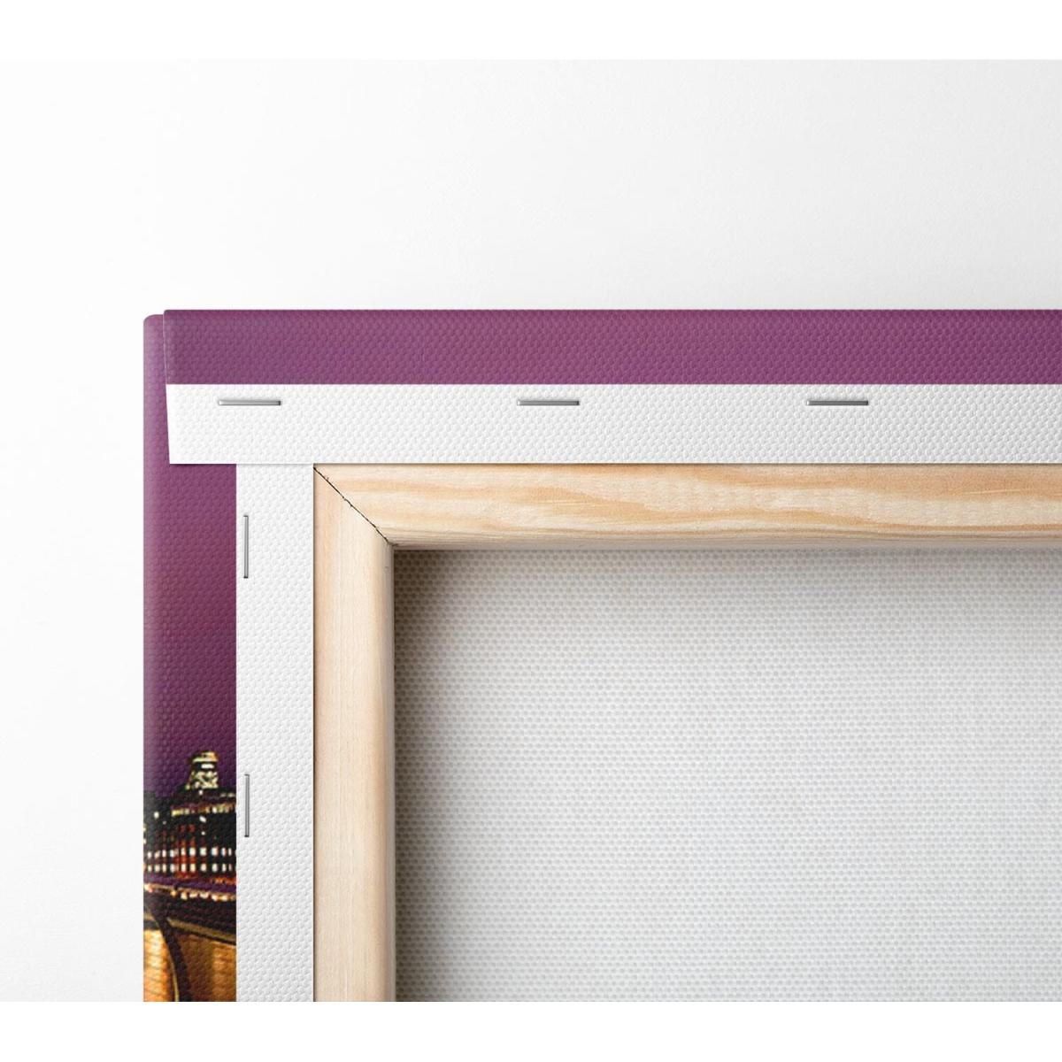Millennium Bridge London Canvas Print Wall Art - Yellow / 50.8cm – image 2