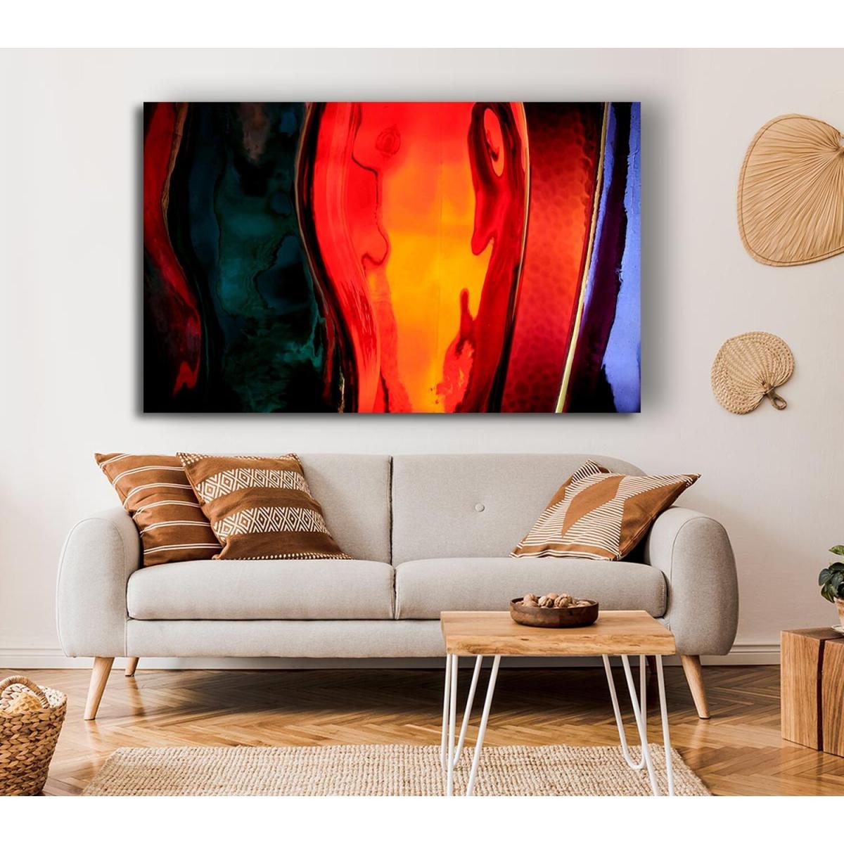 Coloured Bottles Canvas Print Wall Art - Yellow / 35.56cm – image 4