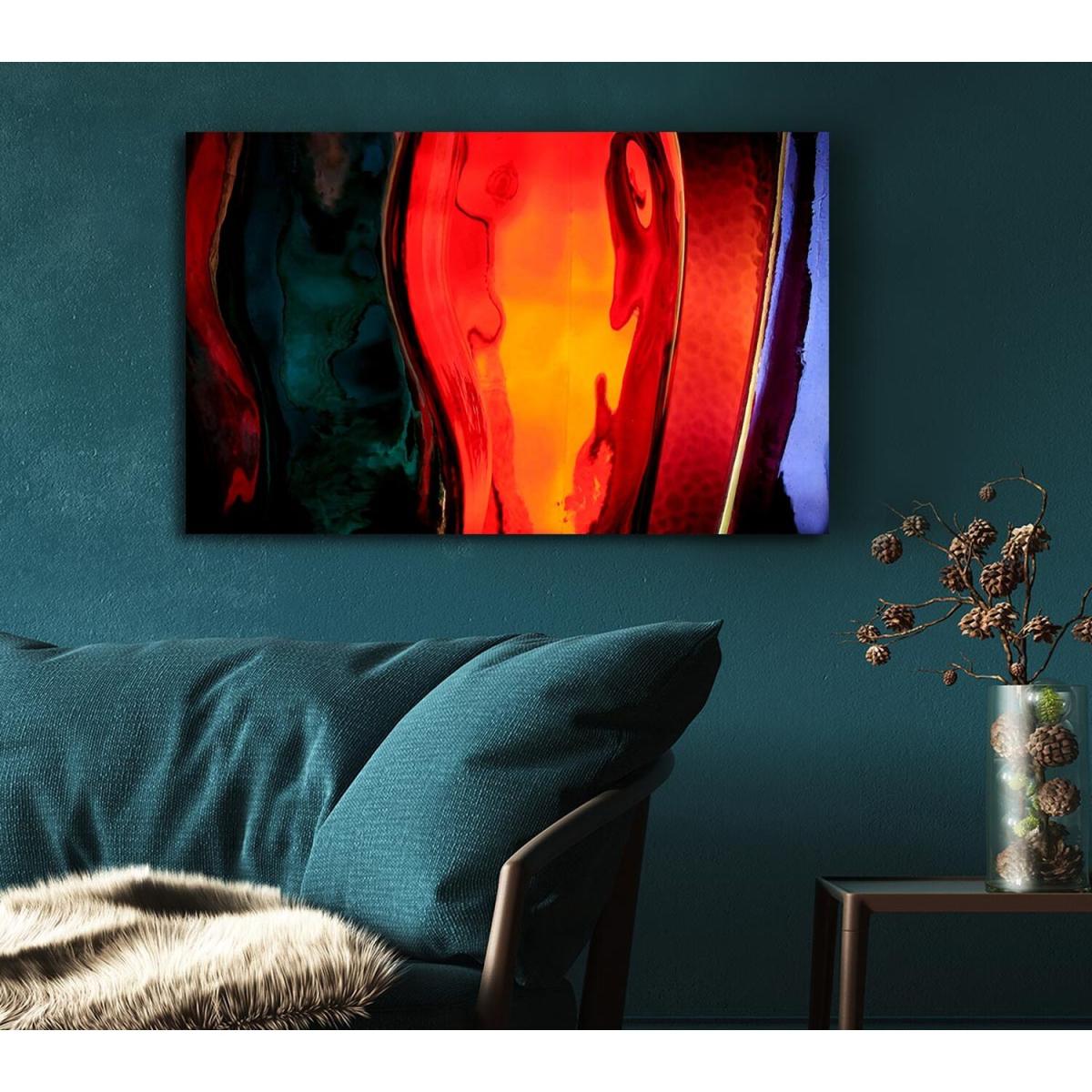 Coloured Bottles Canvas Print Wall Art - Yellow / 35.56cm – image 5