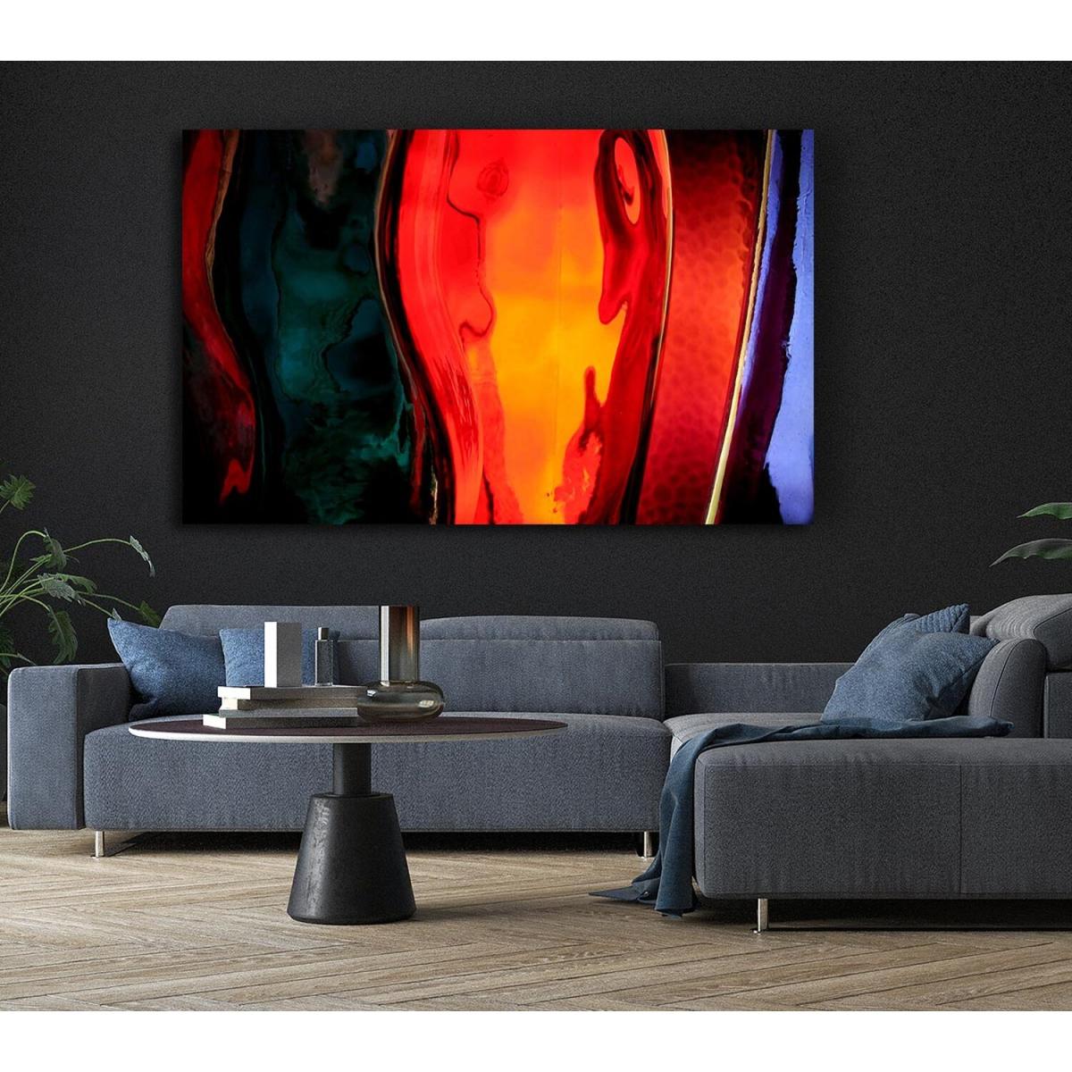 Coloured Bottles Canvas Print Wall Art - Yellow / 35.56cm – image 6