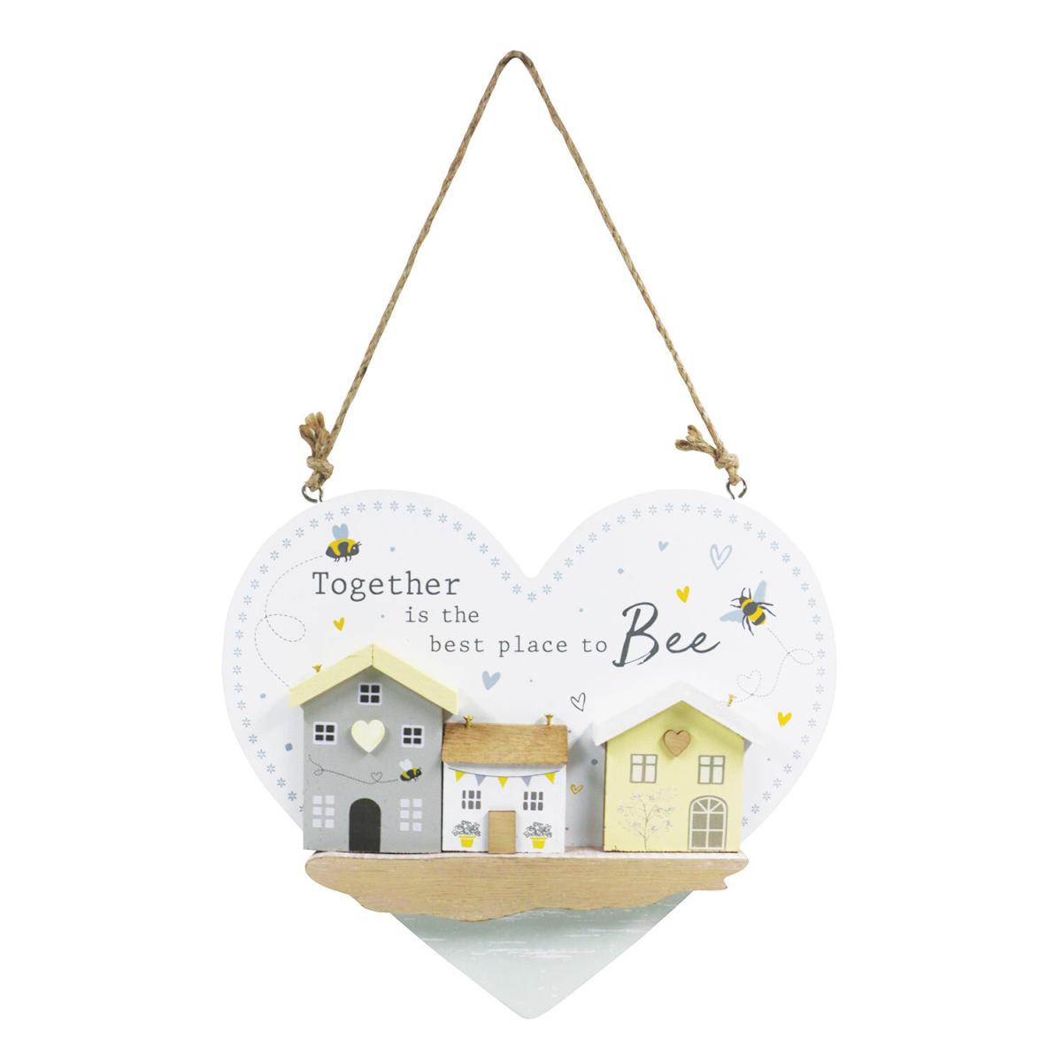 Best Place to Bee Wall Hanging Heart – image 2