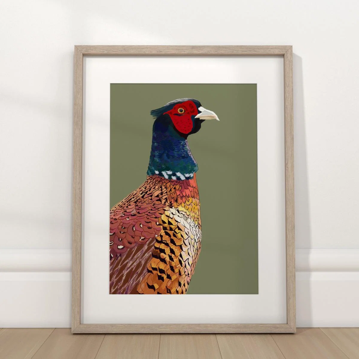 Pheasant Vibrant Framed Wall Art - Sage Green – image 2