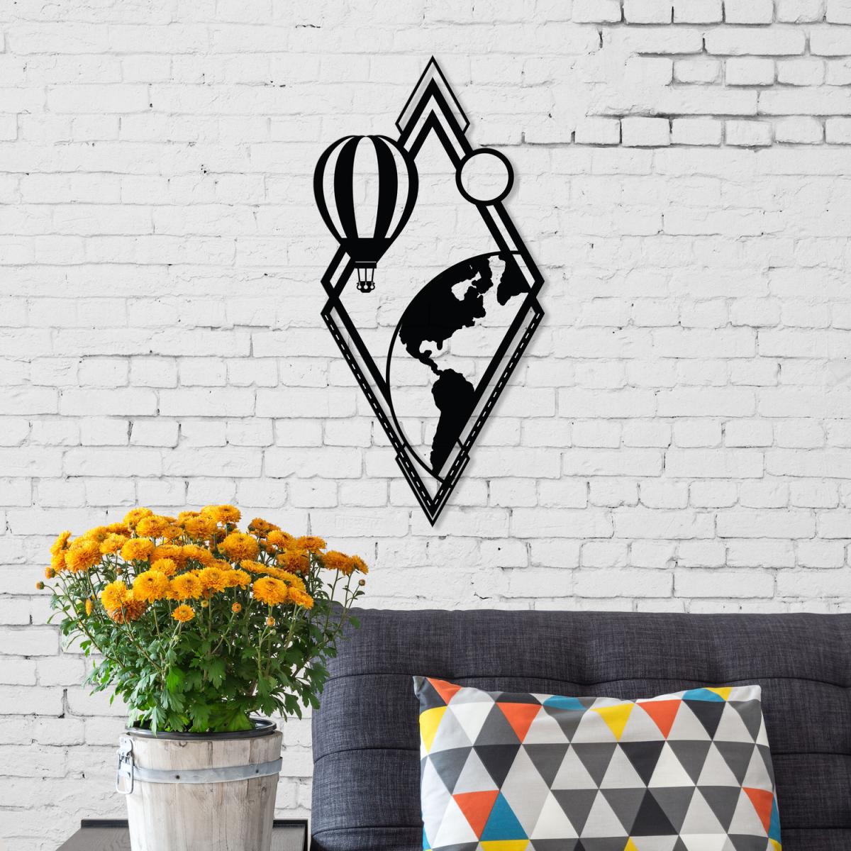 From Earth Wall Art Metal Decorative Object - Black - Black – image 1