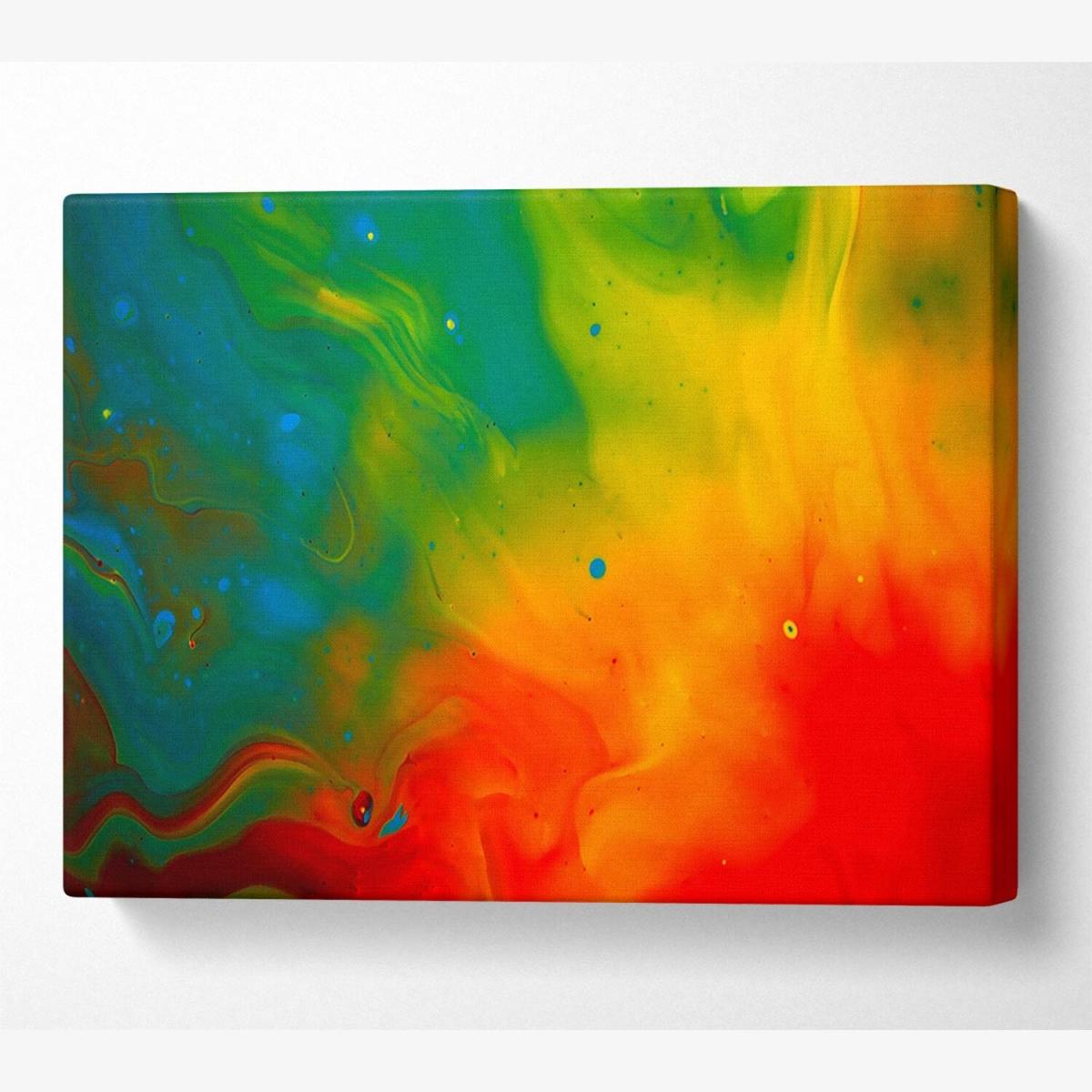Paint Flames Canvas Print Wall Art - Yellow / 81.28cm – image 1