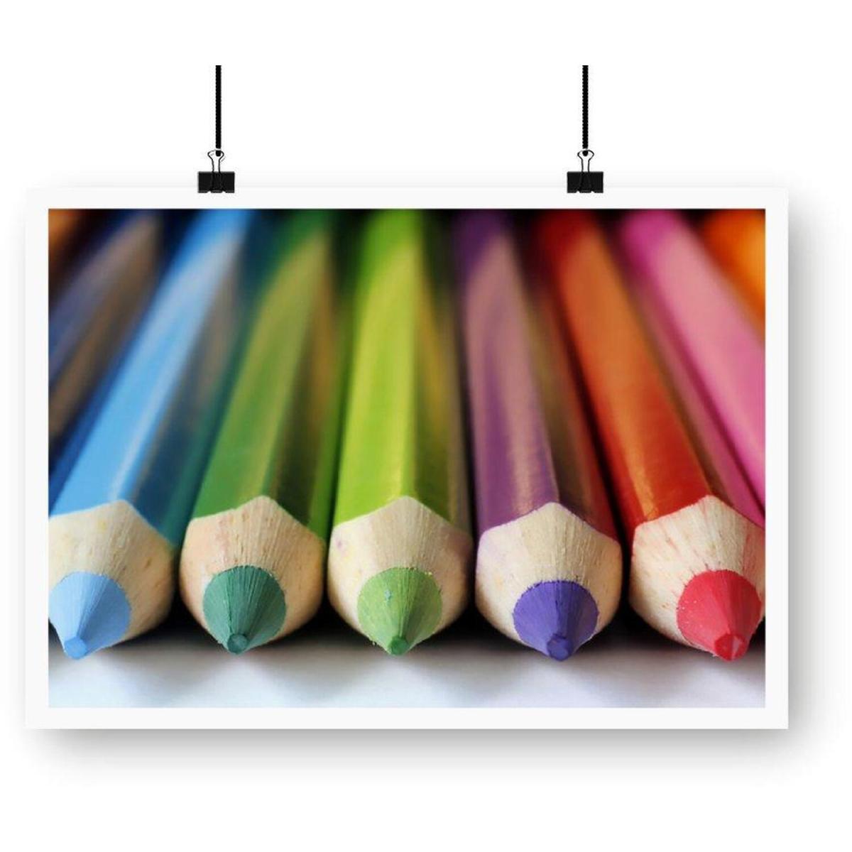 Colouring Pencils Art Print - White / 42cm – image 3