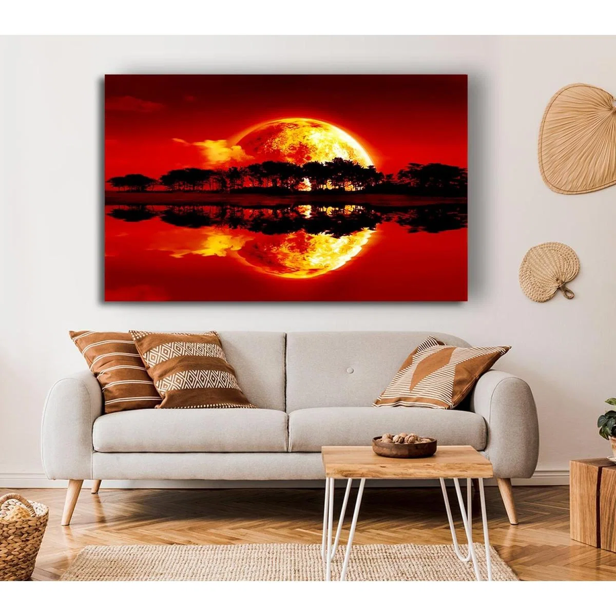 Sunset Siren Canvas Print Wall Art - Yellow / 81.28cm – image 4
