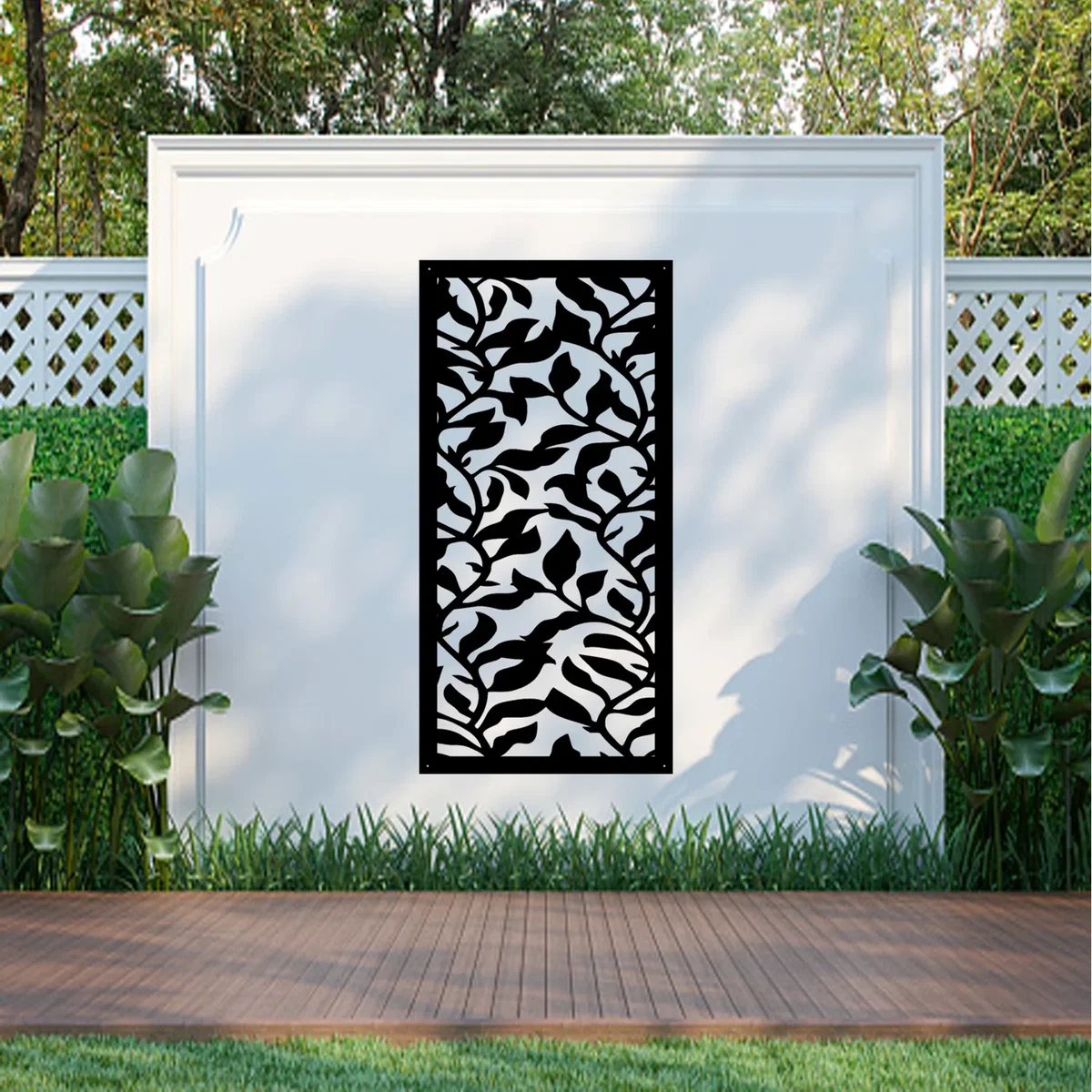 Silver Hood Screen Metal Wall Art - White – image 3