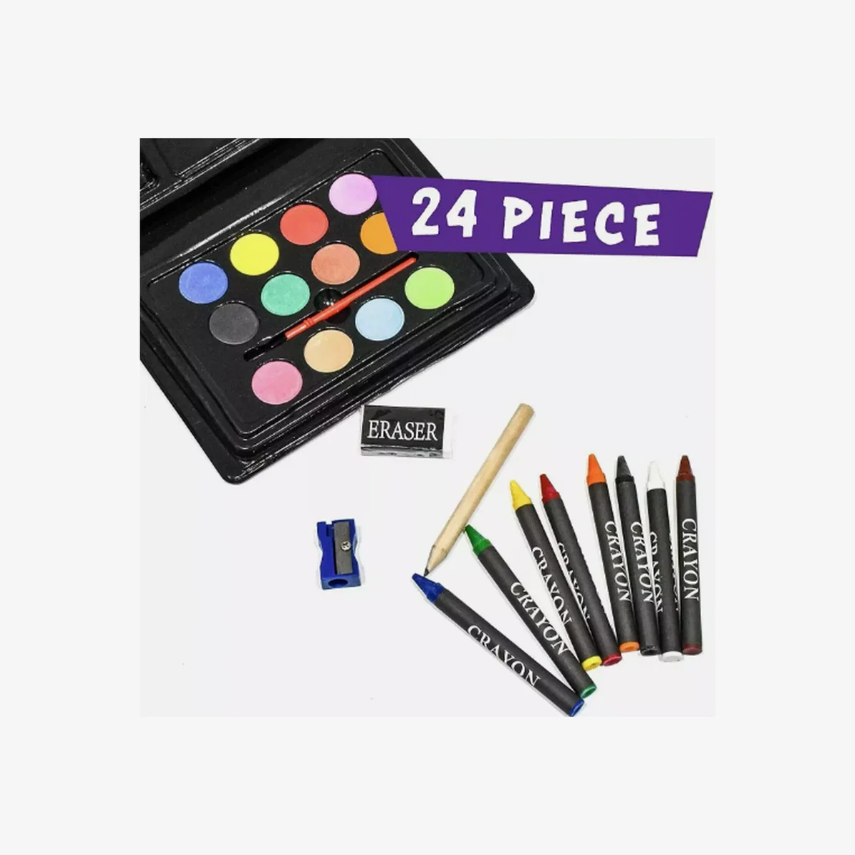 Kids Art Craft Set Painting Pallet - Black