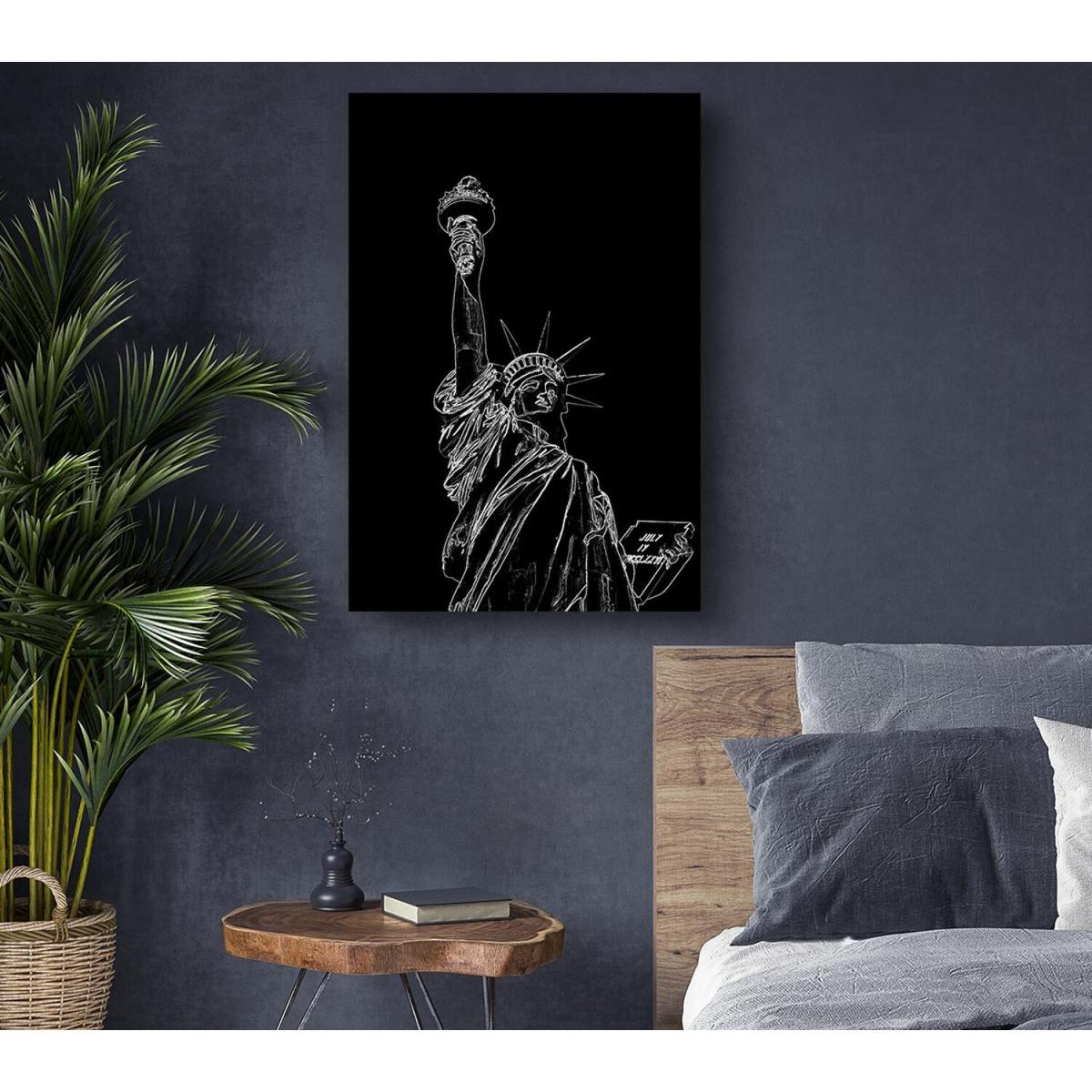 Liberty Canvas Print Wall Art - Yellow / 81.28cm – image 3