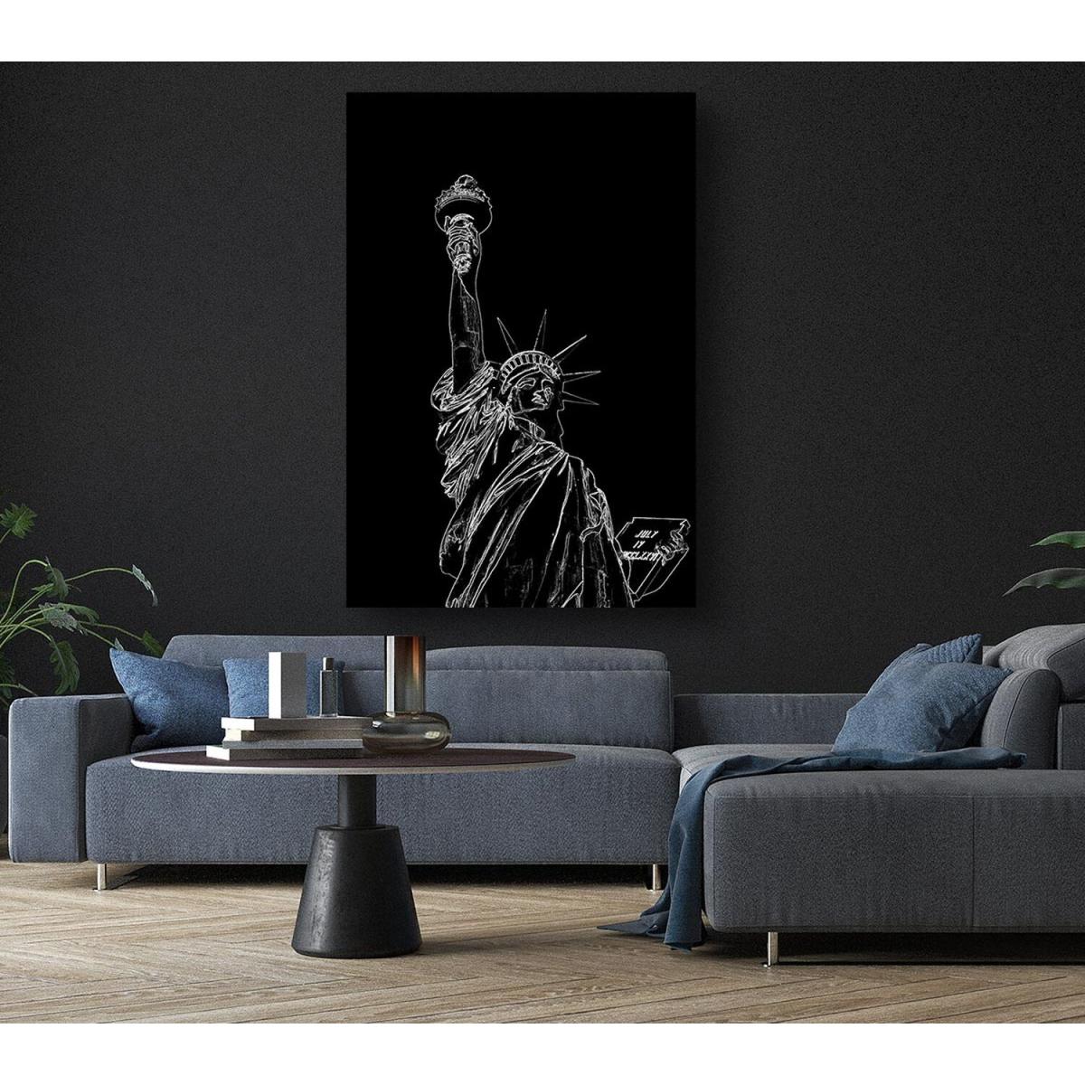 Liberty Canvas Print Wall Art - Yellow / 81.28cm – image 4
