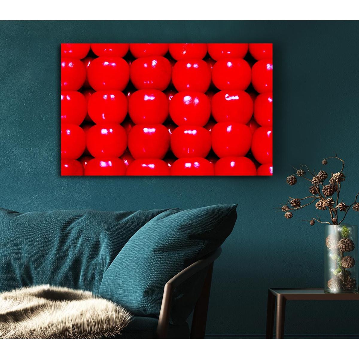 Candy Apple Canvas Print Wall Art - Yellow / 50.8cm – image 3