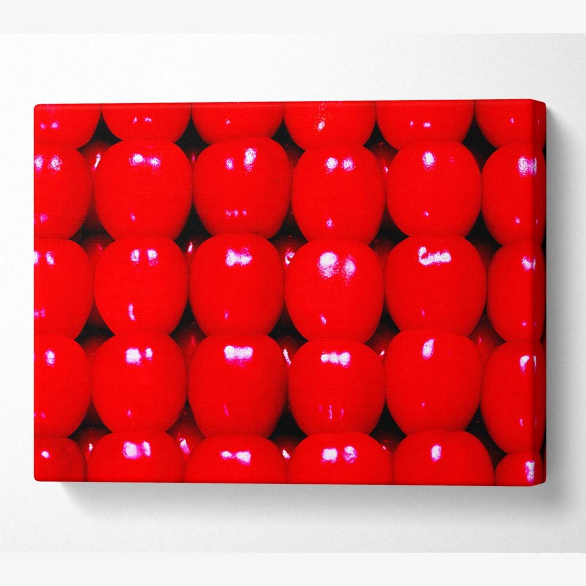 Candy Apple Canvas Print Wall Art - Yellow / 50.8cm – image 1