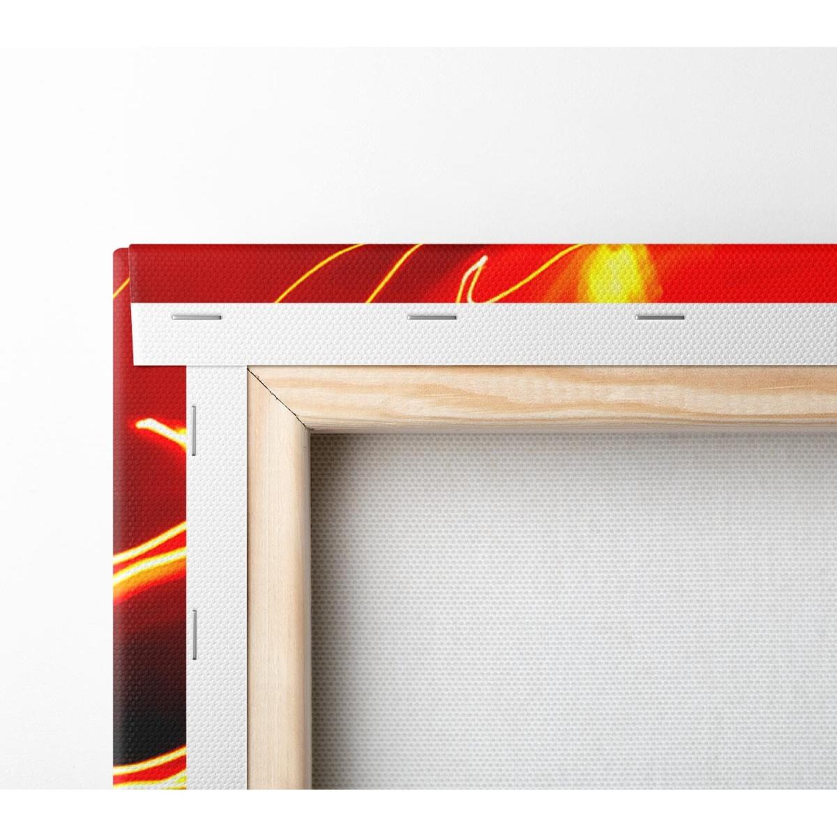 Golden Lava Fury Canvas Print Wall Art - Yellow / 35.56cm – image 2