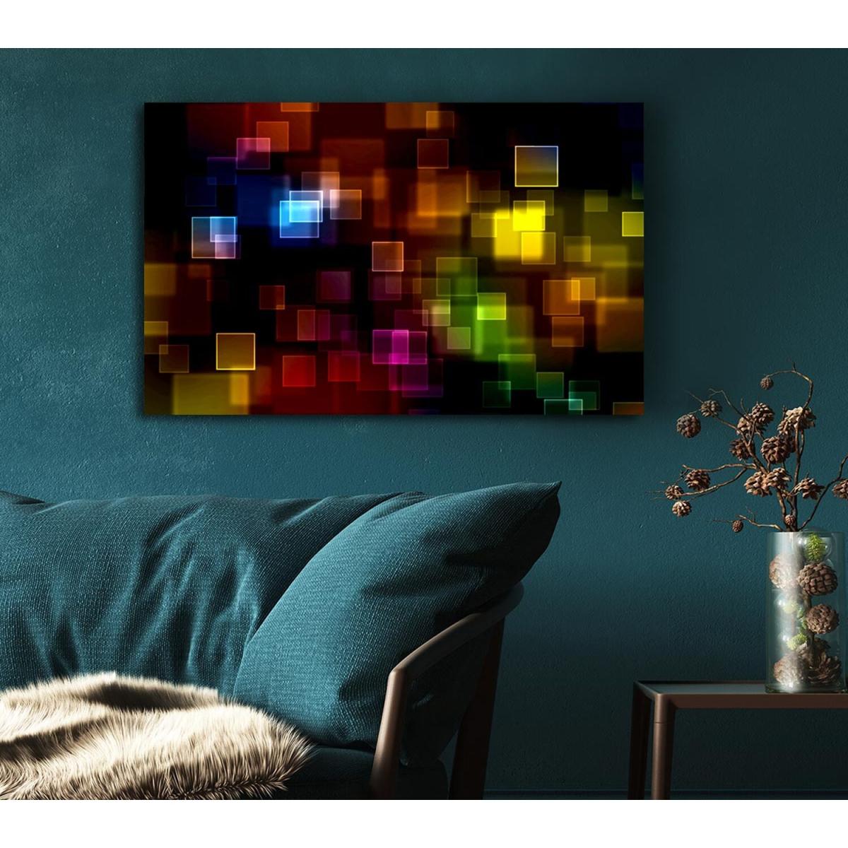 Christmas Haze Canvas Print Wall Art - Yellow / 35.56cm – image 3