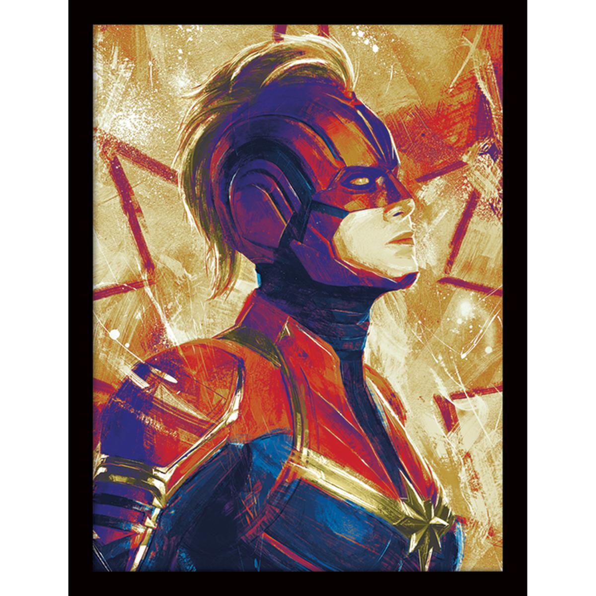 Captain Marvel (Paint) Framed Print – image 2