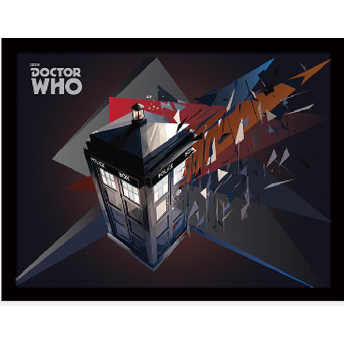 Doctor Who (TARDIS Geometric) Framed Print – image 2