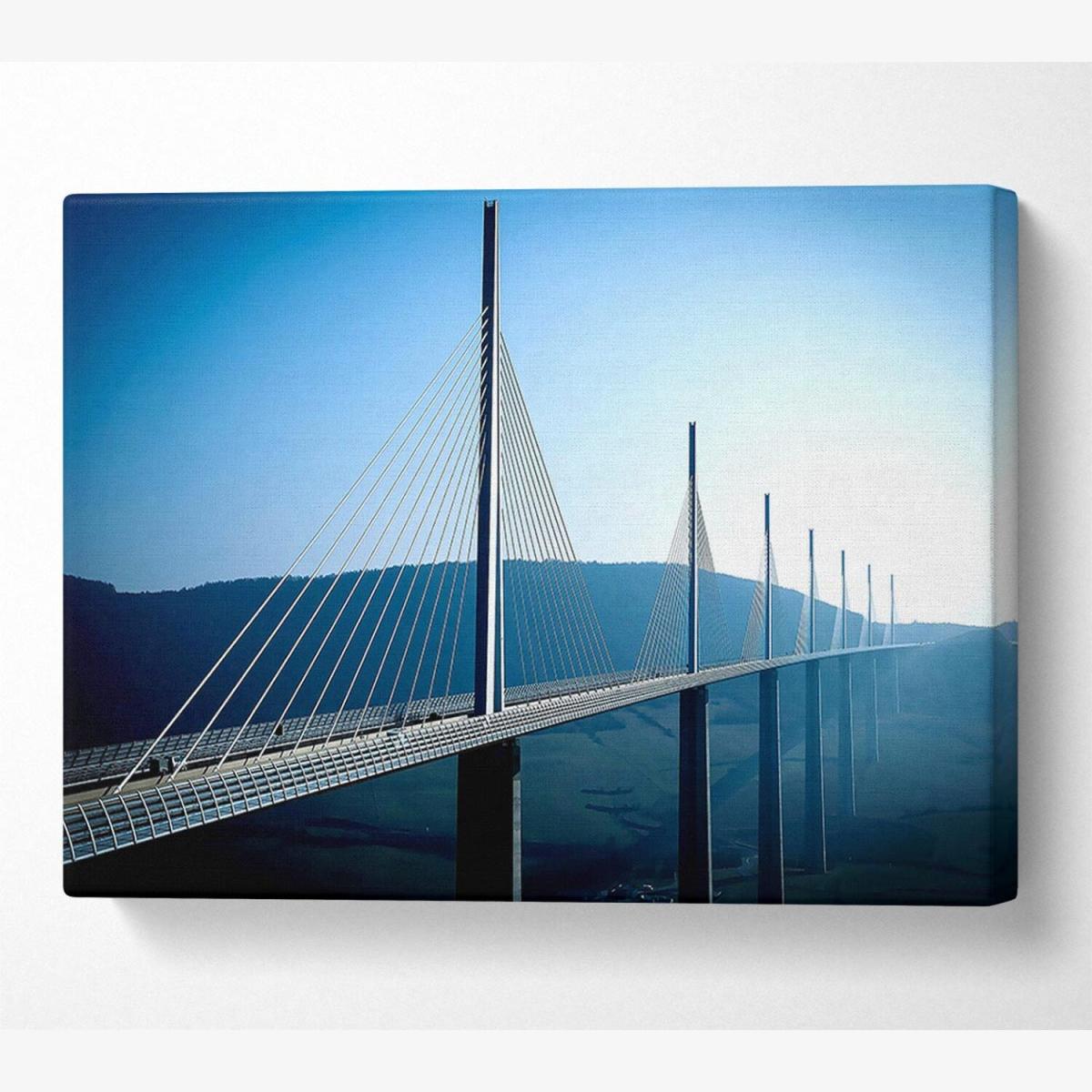 Modern Arhitecture Canvas Print Wall Art - Yellow / 35.56cm – image 1