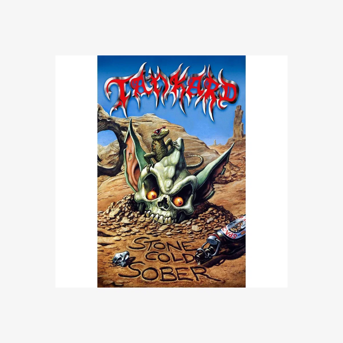 Tankard Stone Cold Sober Textile Poster - Multicoloured