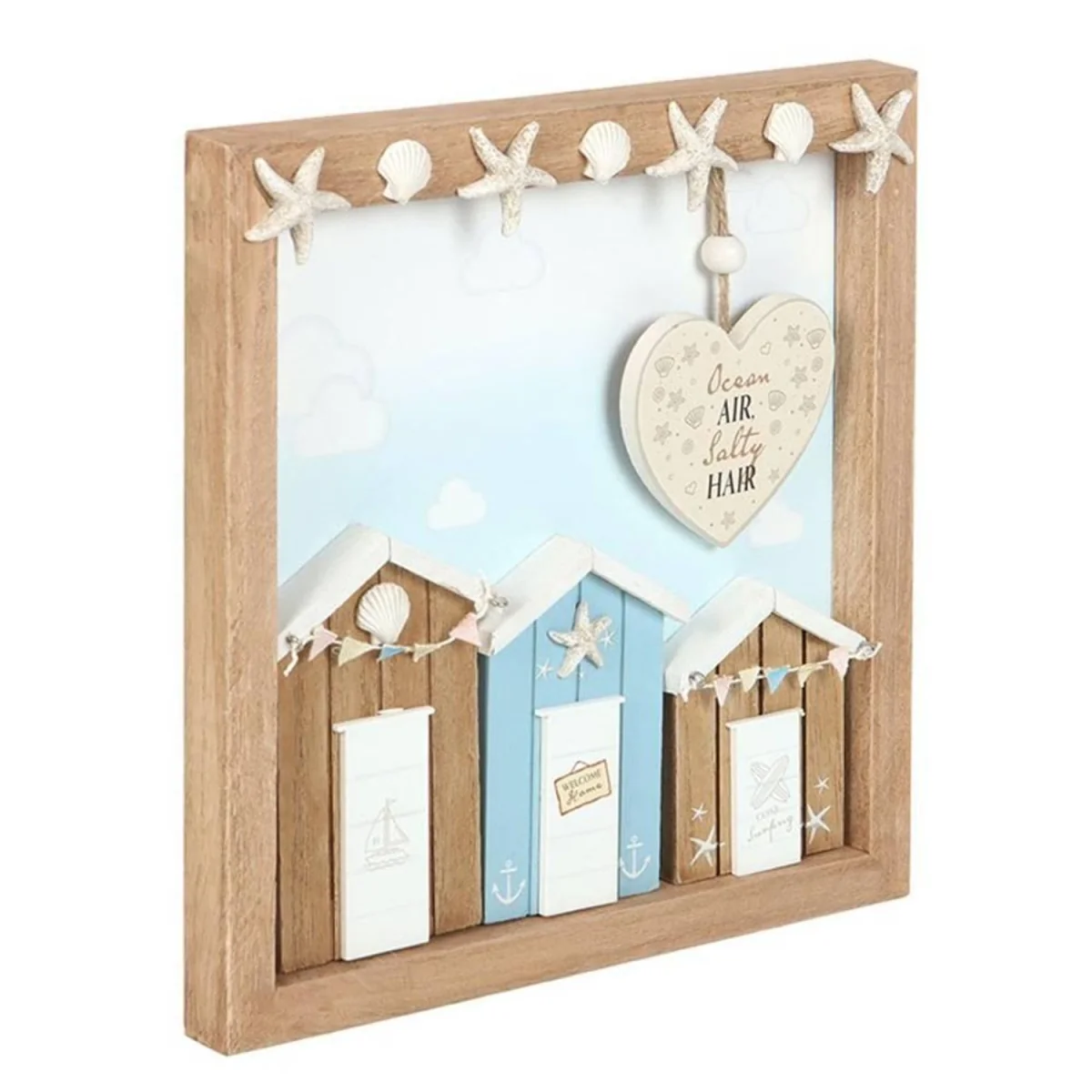 Something Different Ocean Air Salty Hair MDF Beach Hut Plaque - Multicoloured – image 2