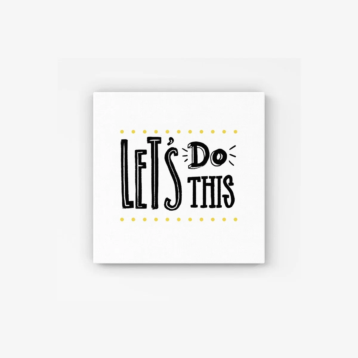 Let'S Do This HD Metal Print - Black / 30cm
