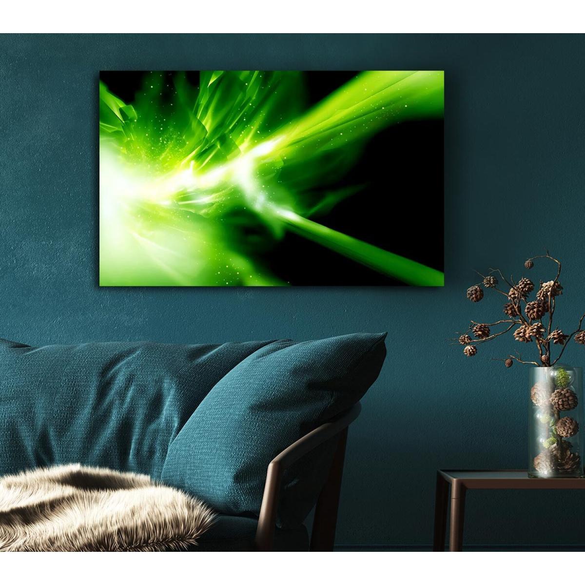 Green Infusion Canvas Print Wall Art - Yellow / 101.6cm – image 4
