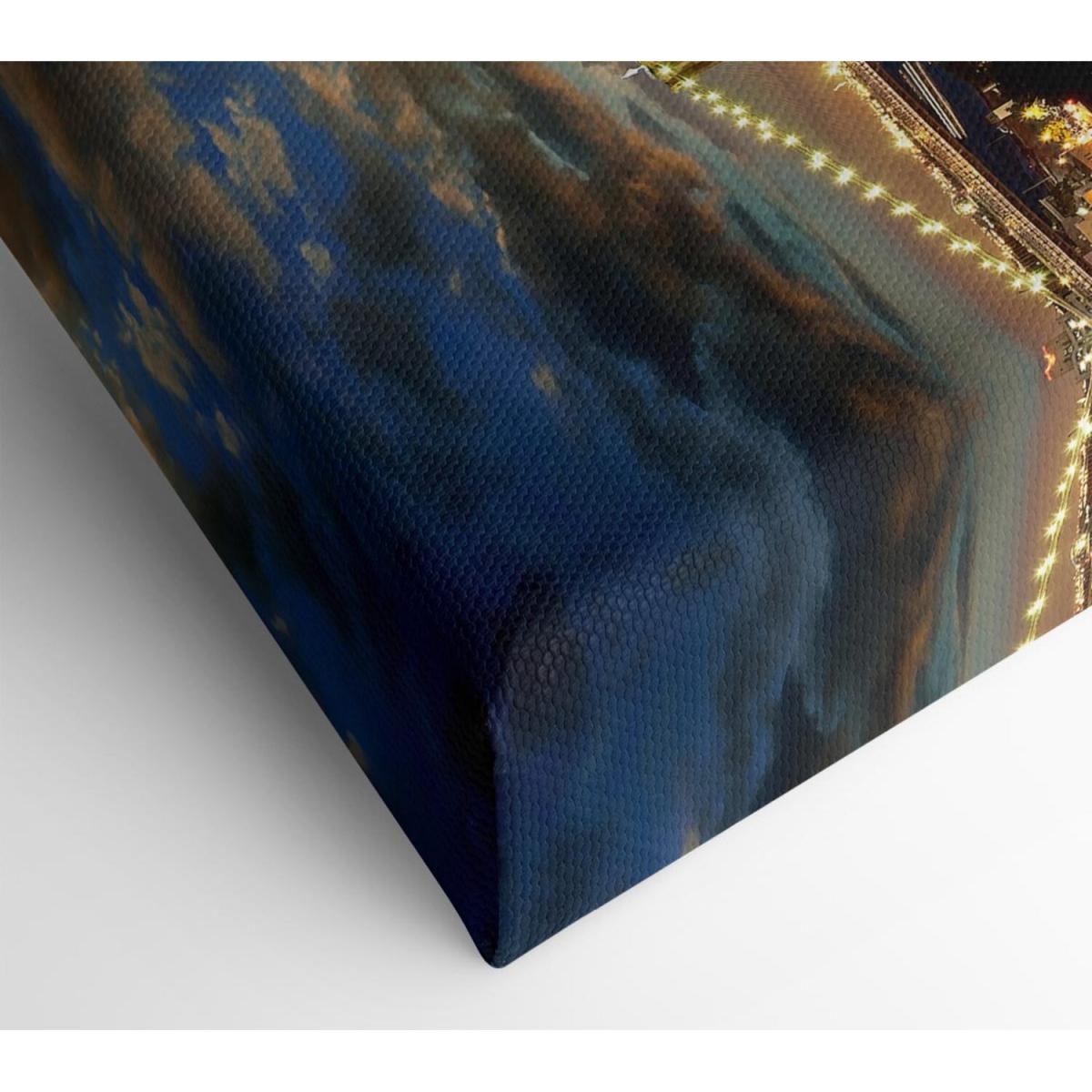 New York City Brooklyn Bridge View Canvas Print Wall Art - Yellow / 66.04cm – image 2