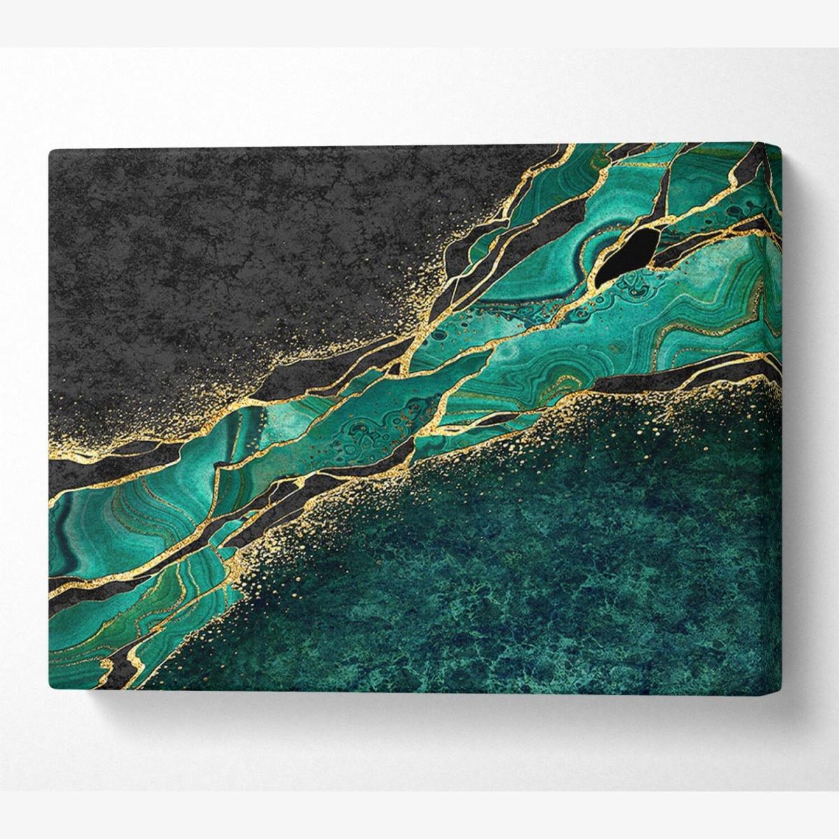 The Green And Gold Textures - 81cm – image 1