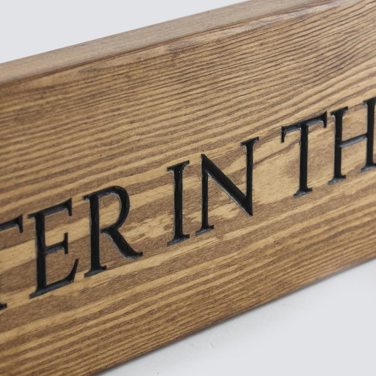 Engraved Life Is Better In The Garden Sign - Brown – image 2