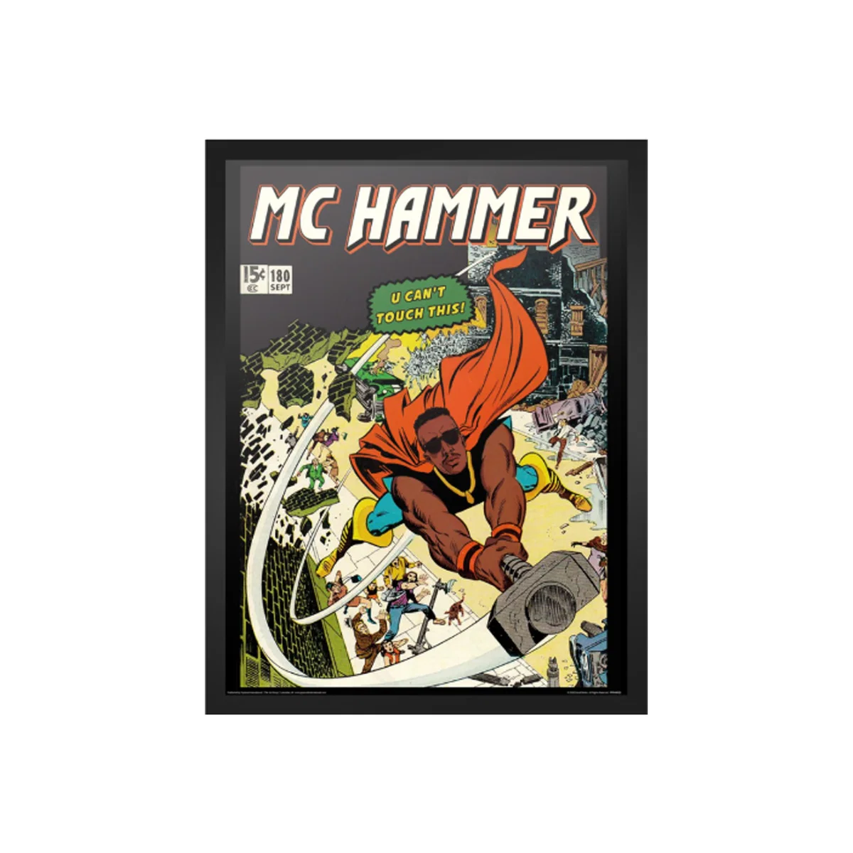 Dangerous MCs MC Hammer Framed Print 30x40cm - colorful
