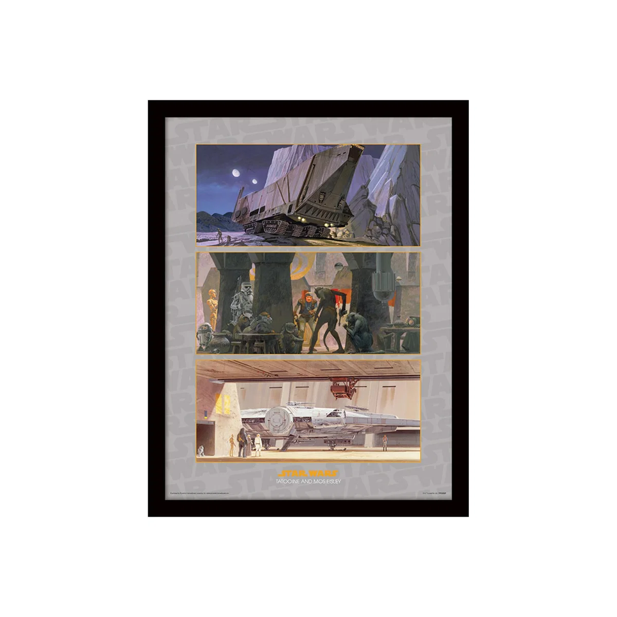 Star Wars (Tatooine and Mos Eisley) Framed Print – image 1