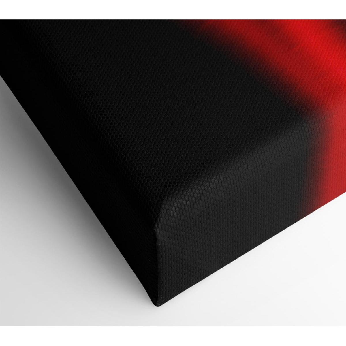 Red Sound Waves Canvas Print Wall Art - Yellow / 50.8cm – image 2