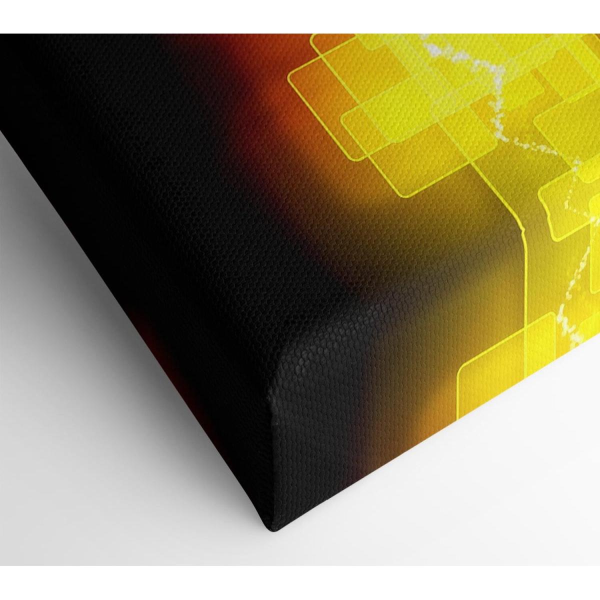 Colorful Squares 4 Canvas Print Wall Art - Yellow / 81.28cm – image 2