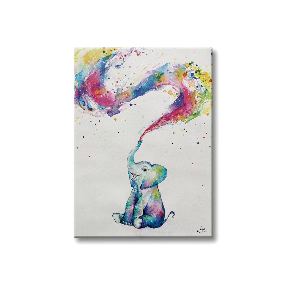 Marc Allante Watercolour Elephant Canvas