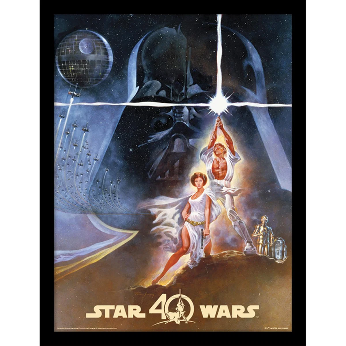 Star Wars 40th Anniversary (New Hope Art) Framed Print – image 2