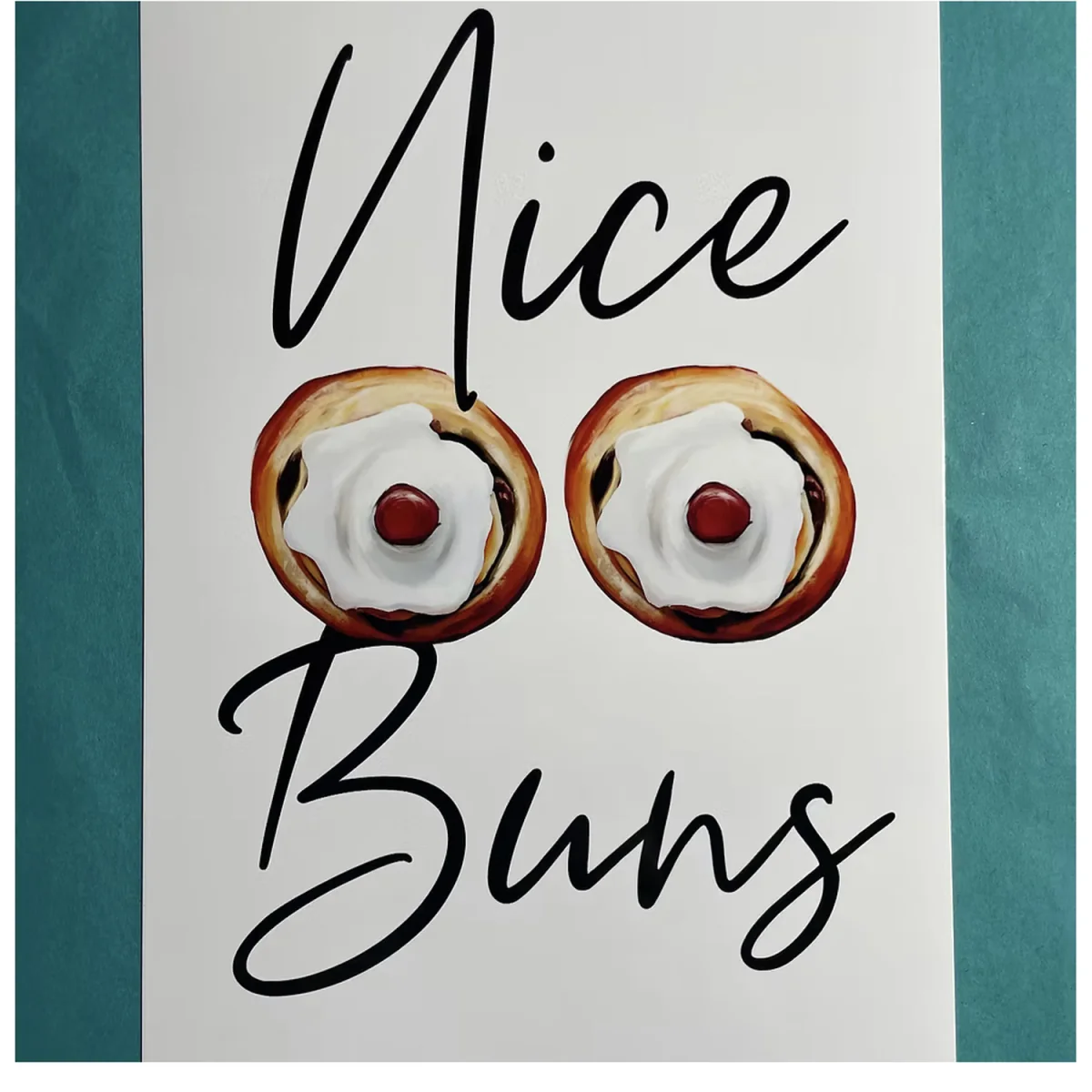 Nice Buns Art Print - Brown / 29cm – image 2