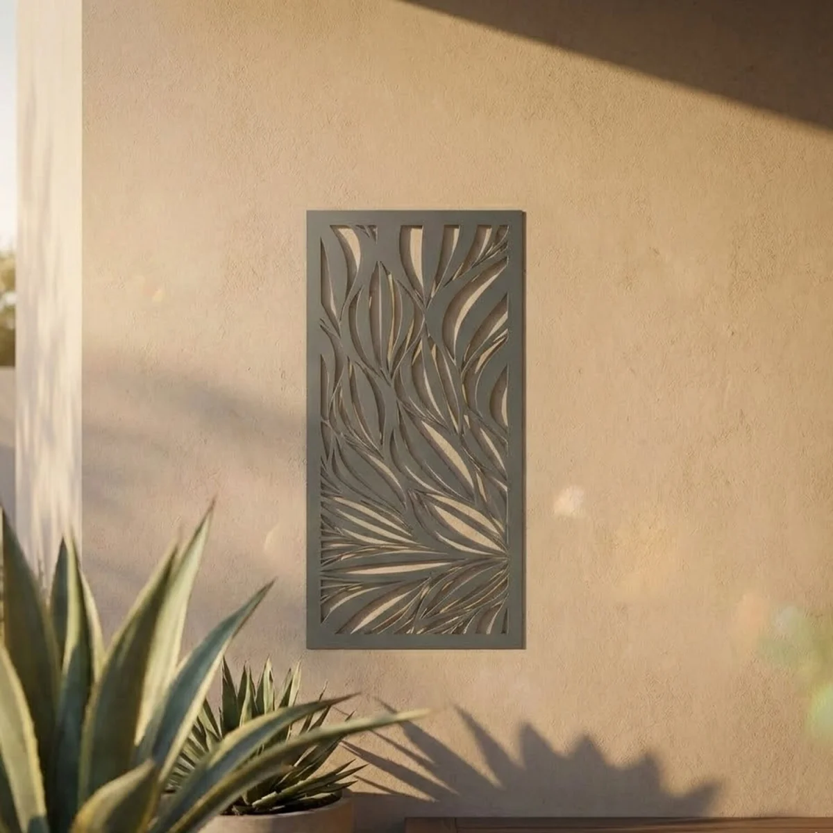 Snake Lace Screen Metal Wall Art - Anthracite grey – image 2