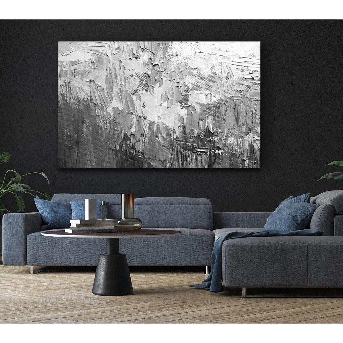 Black and White Acrylic Textures - Yellow / Medium 20 x 32 Inches – image 5