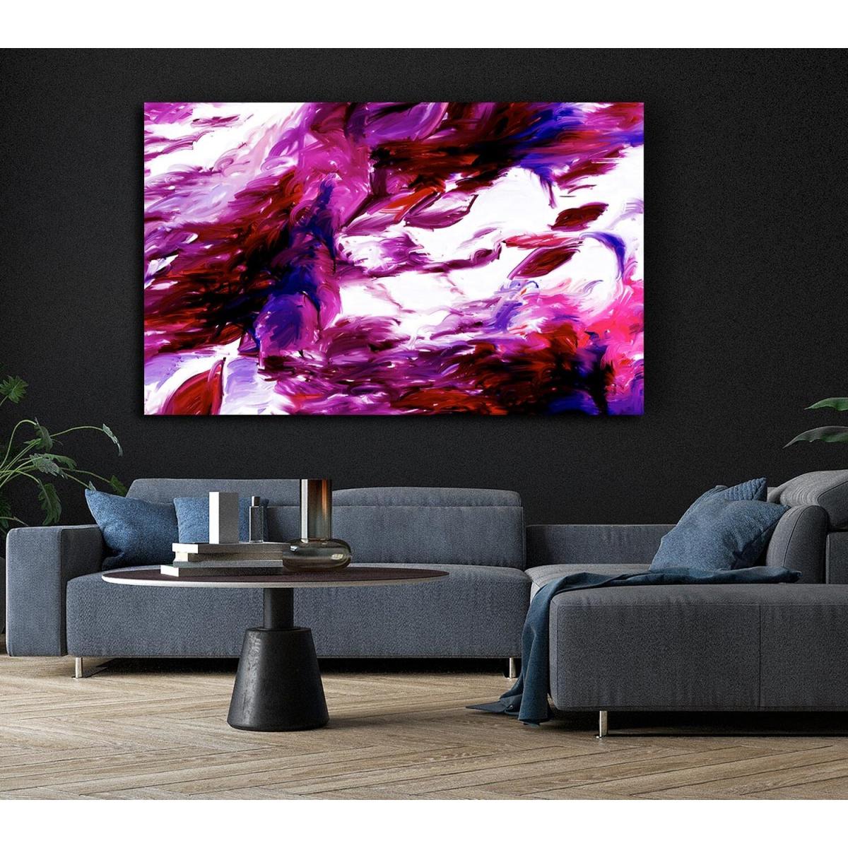 Autumn Leaves In The Wind Canvas Print Wall Art - Yellow / 81.28cm – image 4