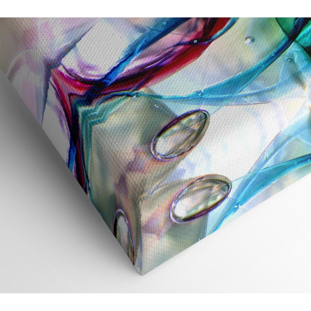 Bubbles 2 Canvas Print Wall Art - Yellow / 50.8cm – image 2