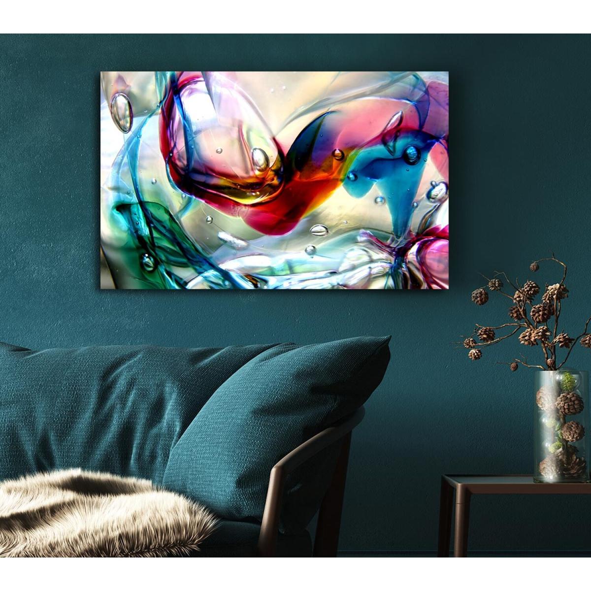 Bubbles 2 Canvas Print Wall Art - Yellow / 50.8cm – image 5