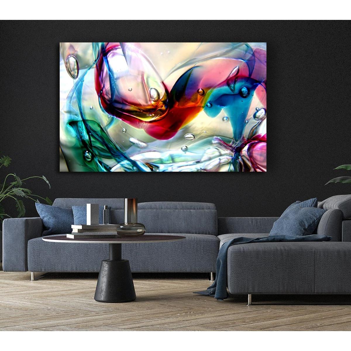 Bubbles 2 Canvas Print Wall Art - Yellow / 50.8cm – image 6