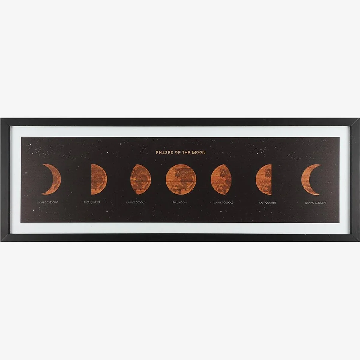 Framed Moon Phases Print - Multicolour – image 1