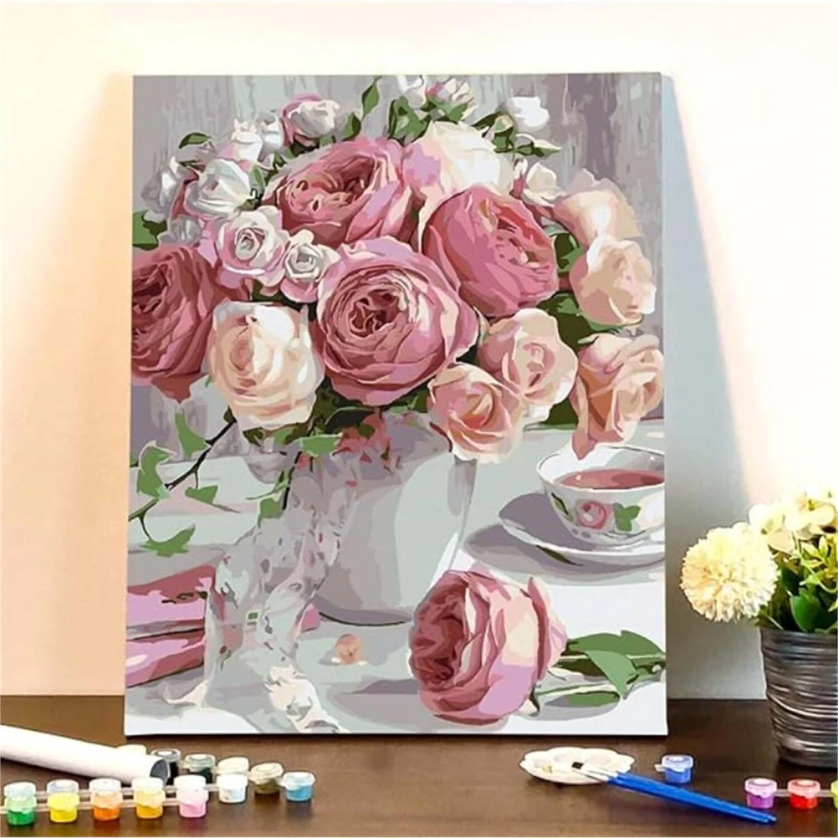 Roses with Teacup Diamond Painting Kit - Multi – image 8