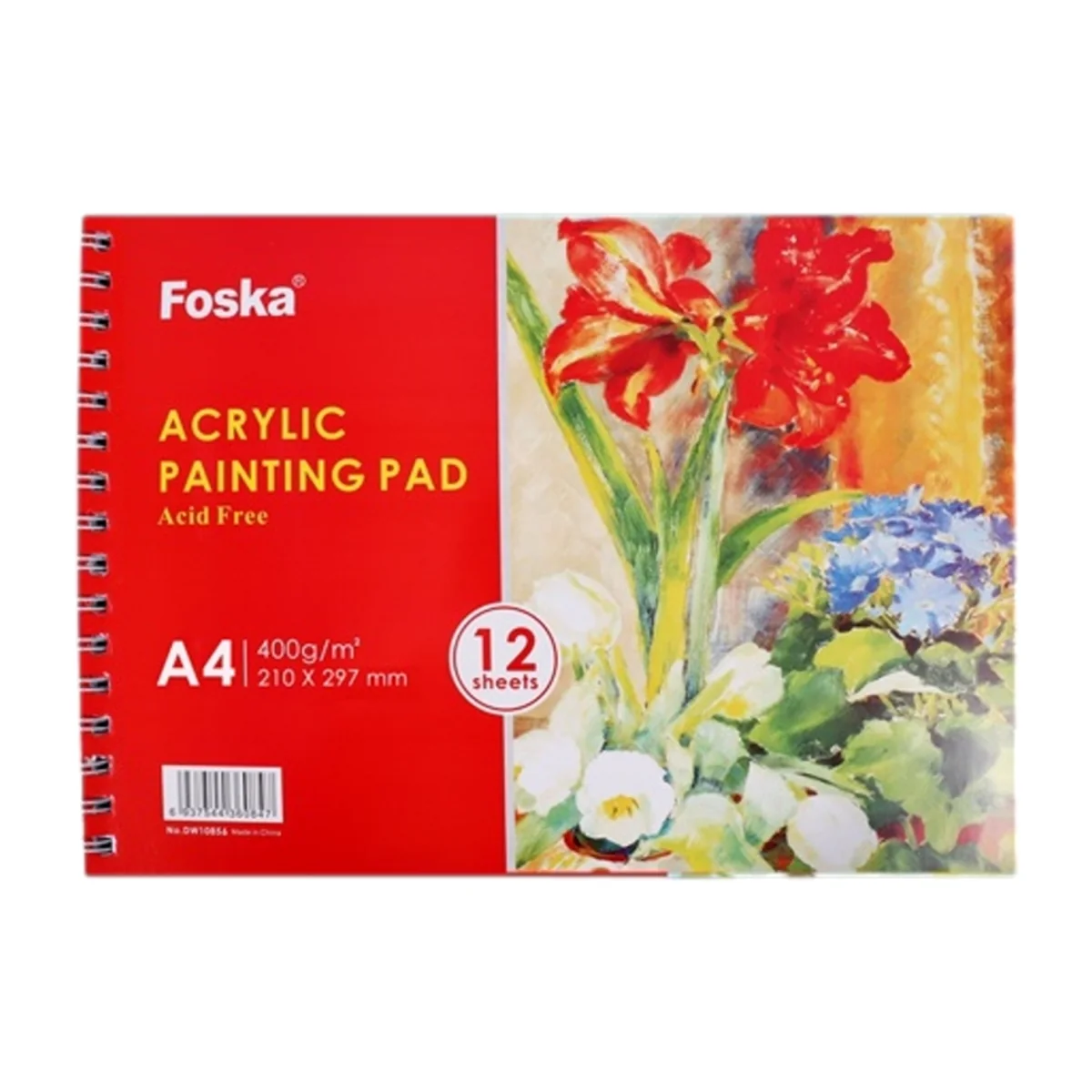 A4 Side Spiral Open Acrylic Painting Pad - A4