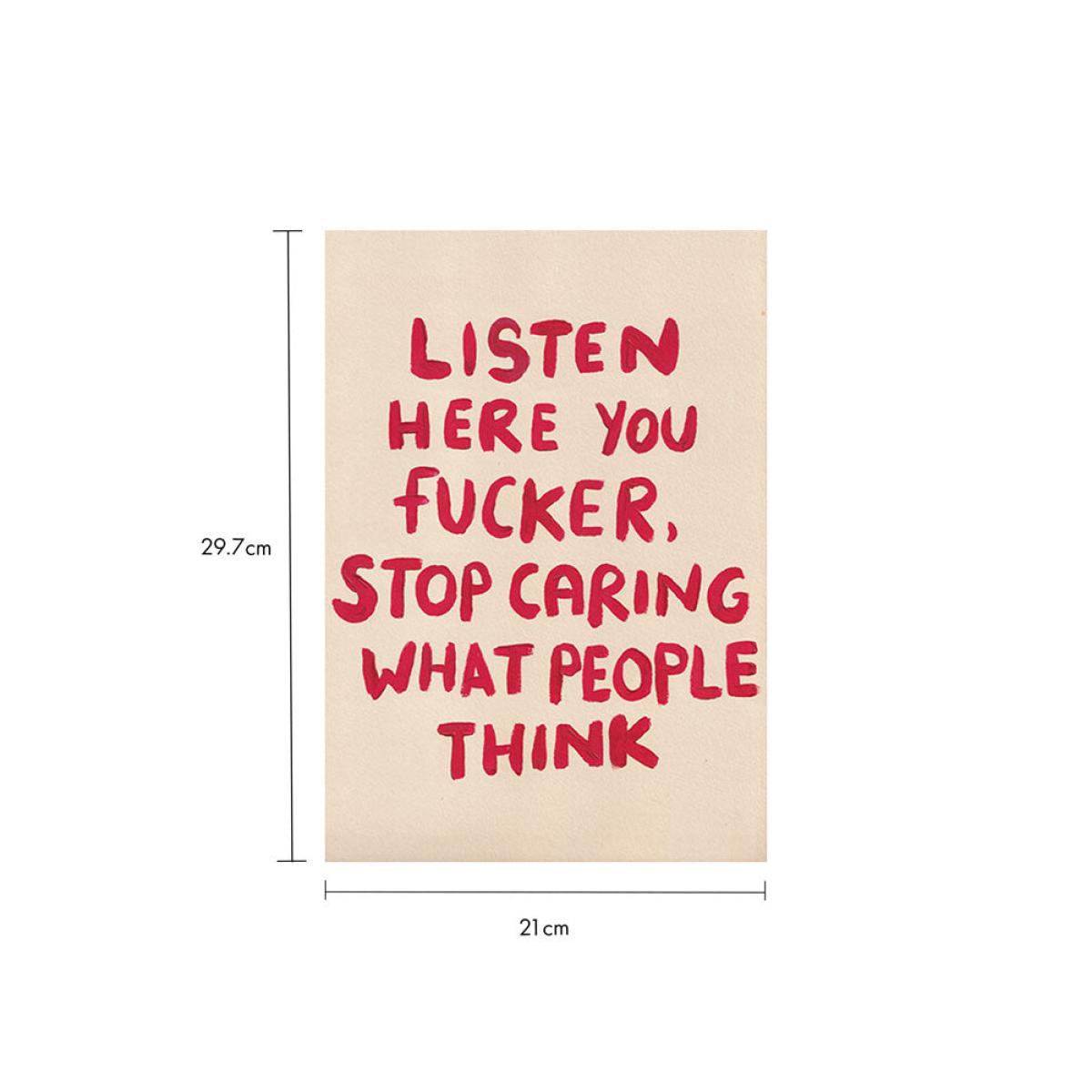 Listen Here You Fucker Art Print – image 4