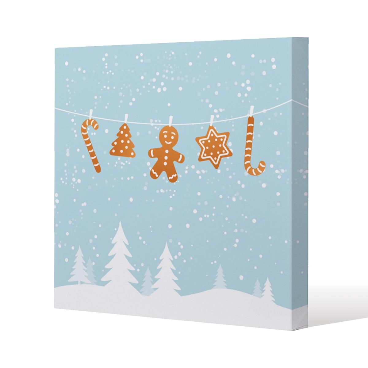 Hanging Ginger Breads Gallery Canvas - Blue / 101cm – image 2