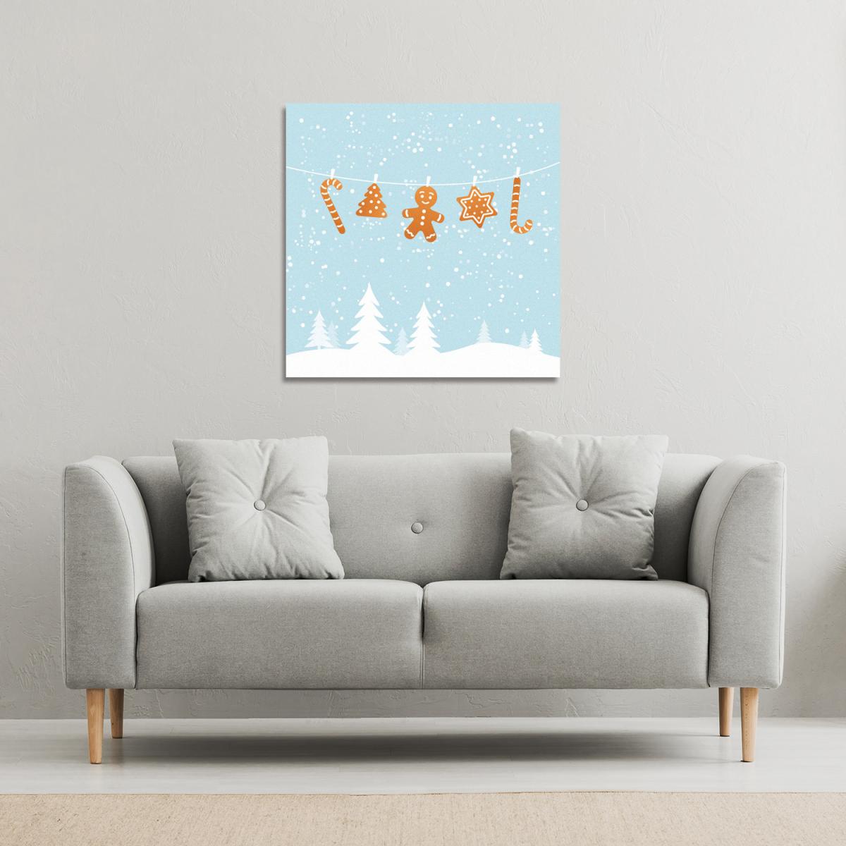 Hanging Ginger Breads Gallery Canvas - Blue / 101cm – image 3