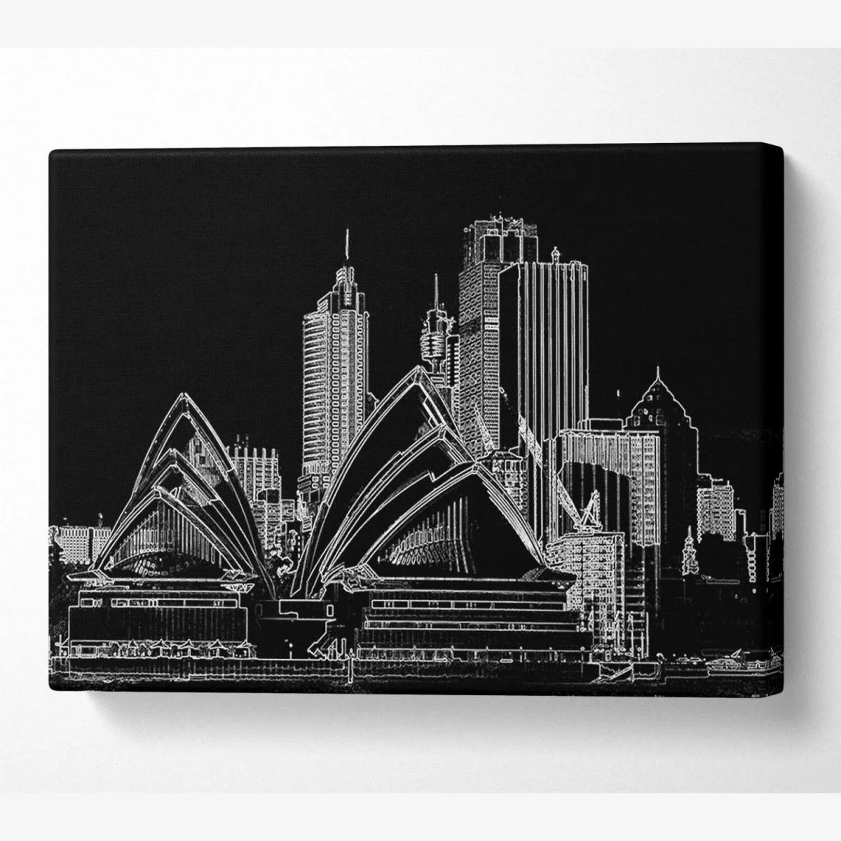Australia Sydney Opera House Canvas Print Wall Art - Yellow / 35.56cm – image 1
