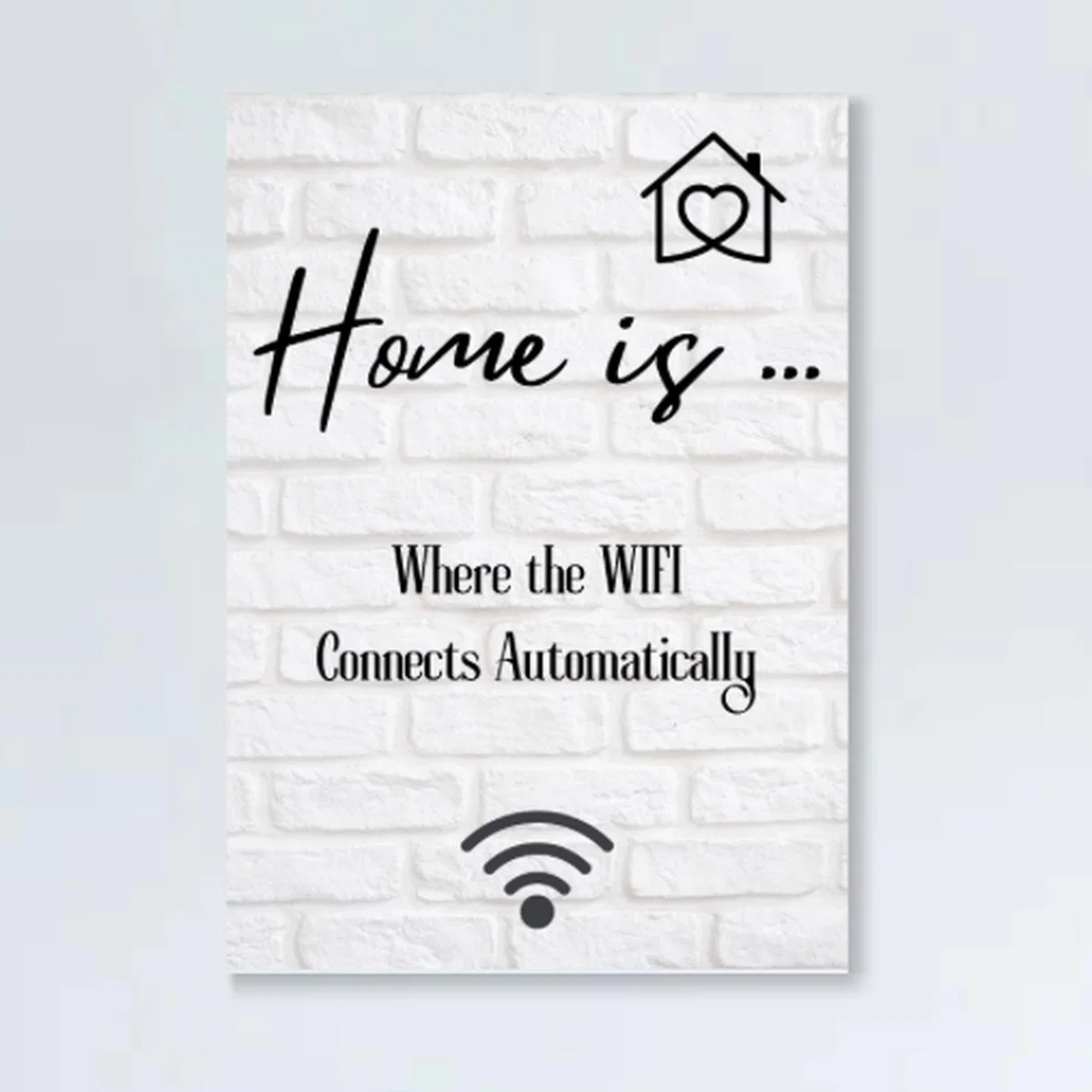 Home is ... Canvas Print - White – image 2